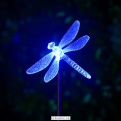 B&M Colour Changing Solar Stake Light - Dragonfly -B&M Home Sales Store 286951 colour changing stake solar light dragonfly