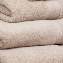 B&M Signature Zero Twist Face Cloth 3pk - Biscuit -B&M Home Sales Store 317226 317228 317231 317233 Signature Zero Twist biscuit towels 2