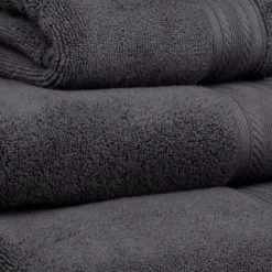 B&M Signature Zero Twist Bath Sheet - Charcoal -B&M Home Sales Store 317249 317250 319251 319252 Signature Zero Twist charcoal towels 2 1