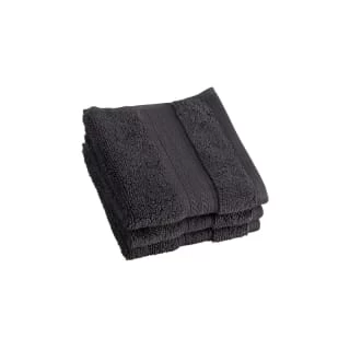 B&M Signature Zero Twist Face Cloth 3pk - Charcoal 1 B&M Signature Zero Twist Face Cloth 3pk - Charcoal