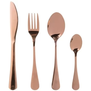 B&M Copper Cutlery Set 16pc 1 B&M Copper Cutlery Set 16pc