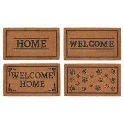 B&M Rubber & Coir Doormat - Paw Prints -B&M Home Sales Store 320572 rubber and coir doormat