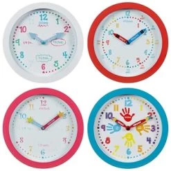 B&M Learn To Tell The Time Clock - Blue -B&M Home Sales Store 321977 Learn to Tell the Time Clock Main