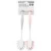 B&M Suction Dish Brushes 2pk - Grey & Blush