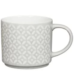 B&M Jumbo Embossed Stacking Mugs 4pk -B&M Home Sales Store 329369 Jumbo Embossed Stacking Mugs Set of 4 4