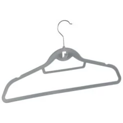 B&M Pure Velvet Hangers 8pk - Grey -B&M Home Sales Store 333534 8pk velvet hangers grey 2
