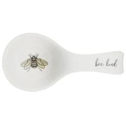 B&M Ceramic Spoon Rest -B&M Home Sales Store 337110 ceramic spoon rest bee kind