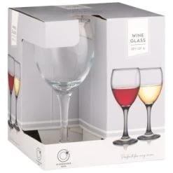 B&M Wine Glasses 4pk -B&M Home Sales Store 338802 set of 4 wine glasses