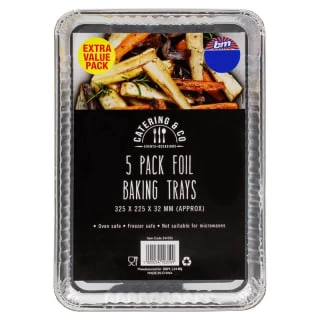 B&M Foil Baking Trays 5pk 1 B&M Foil Baking Trays 5pk
