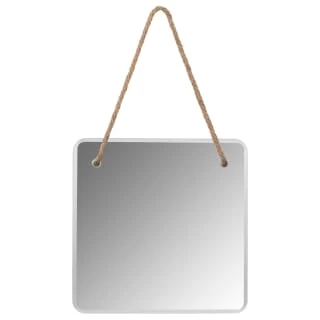 B&M Hanging Mirror - Natural Rope 1 B&M Hanging Mirror - Natural Rope