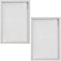 B&M Glitter Photo Frames 4 X 6" 2pk -B&M Home Sales Store 343242 glitter photo grame 2pk 2