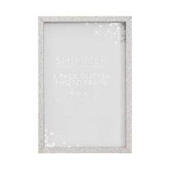 B&M Glitter Photo Frames 4 X 6" 2pk -B&M Home Sales Store 343242 glitter photo grame 2pk 3