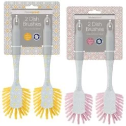 B&M Dish Brushes 2pk - Blush 11 B&M Dish Brushes 2pk - Blush -B&M Home Sales Store 345628 2 printed dish brushes group