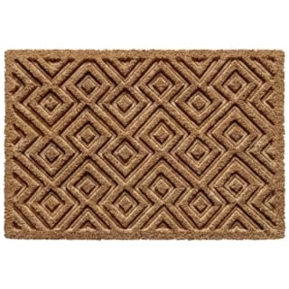 B&M Embossed Coir Doormat 40 X 60cm 1 B&M Embossed Coir Doormat 40 X 60cm