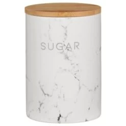 B&M Marble Effect Kitchen Canisters 3pc 11 B&M Marble Effect Kitchen Canisters 3pc -B&M Home Sales Store 356820 storage canisters marble effect sugar