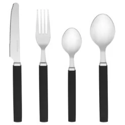 B&M Cutlery Set With Caddy 16pc - Black -B&M Home Sales Store 357347 16pc cutlery set with caddy black