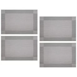 B&M Metallic Woven Placemats - Silver 4pk 7 B&M Metallic Woven Placemats - Silver 4pk -B&M Home Sales Store 363869 4pk silver metallic woven placemats 3