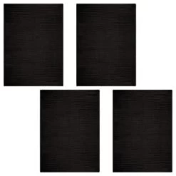 B&M Ribbed Tea Towels 4pk - Black -B&M Home Sales Store 364862 4pk ribbed tea towels black group