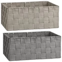 B&M Woven Storage Baskets 3pk - Silver 11 B&M Woven Storage Baskets 3pk - Silver -B&M Home Sales Store 365979 365978 3pk woven baskets group 2