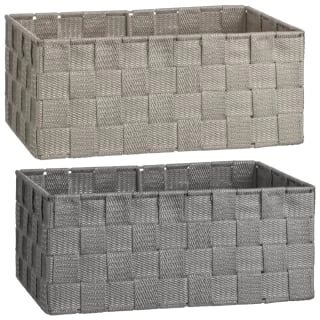B&M Woven Storage Baskets 3pk - Silver 6 B&M Woven Storage Baskets 3pk - Silver - Image 6