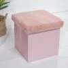B&M Foldable Fur Seat - Blush