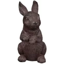 B&M Garden Rabbit Ornaments 2pk - Cast Iron Effect -B&M Home Sales Store 366608 2pk rabbit garden ornaments iron effect 2