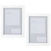 B&M Block Photo Frame 5 X 7" 2pk - White