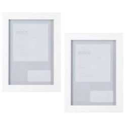 B&M Block Photo Frame 5 X 7" 2pk - White
