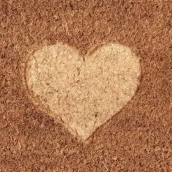 B&M Embossed Coir Step Mat - Hearts -B&M Home Sales Store 367447 embossed coir step mat 25x55cm hearts 2