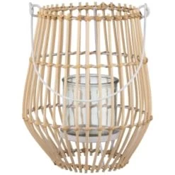 B&M Scandi Shore Rattan Style Lantern -B&M Home Sales Store 368089 rattan lantern