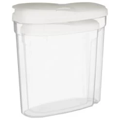 B&M Cereal Storage Container Set 2pk - White -B&M Home Sales Store 368613 cereal storage set 2 pk white 2