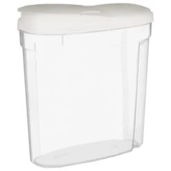 B&M Cereal Storage Container Set 2pk - White -B&M Home Sales Store 368613 cereal storage set 2 pk white 3