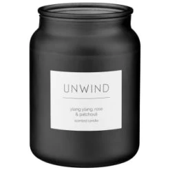B&M Large Spa Scented Candle - Black - Unwind -B&M Home Sales Store 368680 large spa candle unwind 3