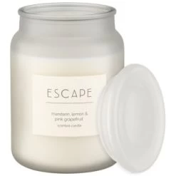 B&M Large Spa Scented Candle - White - Escape -B&M Home Sales Store 368691 large spa candle escape 3