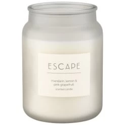 B&M Large Spa Scented Candle - White - Escape -B&M Home Sales Store 368691 large spa candle escape 4
