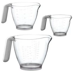 B&M Kitchen Measuring Jugs 3pk - Grey -B&M Home Sales Store 369447 3pk measuring jugs grey group