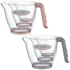 B&M Kitchen Measuring Jugs 3pk - Grey -B&M Home Sales Store 369447 3pk measuring jugs group