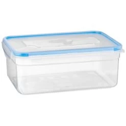 B&M Clip Top Food Containers 4pk - Blue -B&M Home Sales Store 369681 4pk clip top food containers blue 2