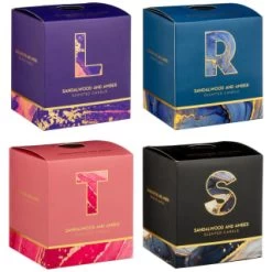 B&M Alphabet Candle (Assorted) - Sandalwood & Amber 15 B&M Alphabet Candle (Assorted) - Sandalwood & Amber -B&M Home Sales Store 372815 372816 372849 alphabet candle sandalwood and amber main