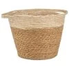 B&M Two Tone Wicker Basket - Cream