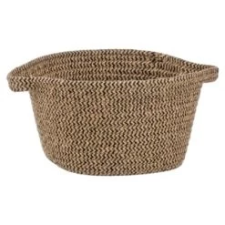 B&M Two Tone Mini Basket - Black & Natural