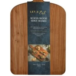B&M Acacia Wooden Serve Board -B&M Home Sales Store 375101 acacia wood serve board 3