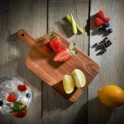 B&M Mini Acacia Wood Serve Boards 2pk -B&M Home Sales Store 375102 2pk mini acacia wood serve boards