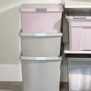 B&M Waffle Clip Box 25.5L - Blush 6 B&M Waffle Clip Box 25.5L - Blush - Image 6