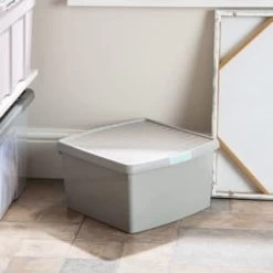 B&M Waffle Clip Box 25.5L - Grey -B&M Home Sales Store 375472 grey 25 5l waffle clip box 4