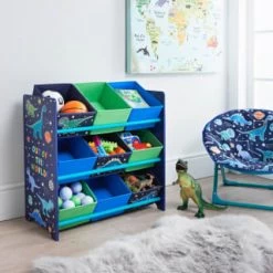 B&M Glow In The Dark Dinosaur 9 Tub Storage Drawers
