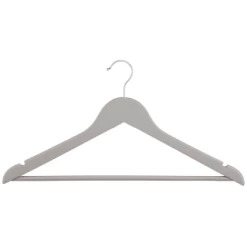 B&M Matte Grey Wooden Hangers 4pk -B&M Home Sales Store 376023 wooden hangers 4pk 2