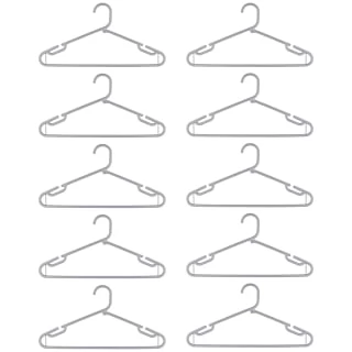 B&M Jumbo Hangers 10pk - Grey 2 B&M Jumbo Hangers 10pk - Grey - Image 2