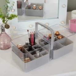 B&M Acrylic Tote With Removable Storage