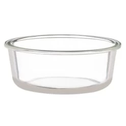 B&M Round Glass Food Container With Bamboo Lid -B&M Home Sales Store 376821 round glass food container 3